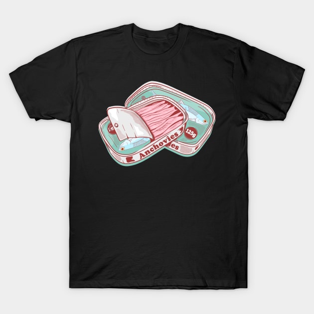 Anchovies in a tin T-Shirt by mailboxdisco